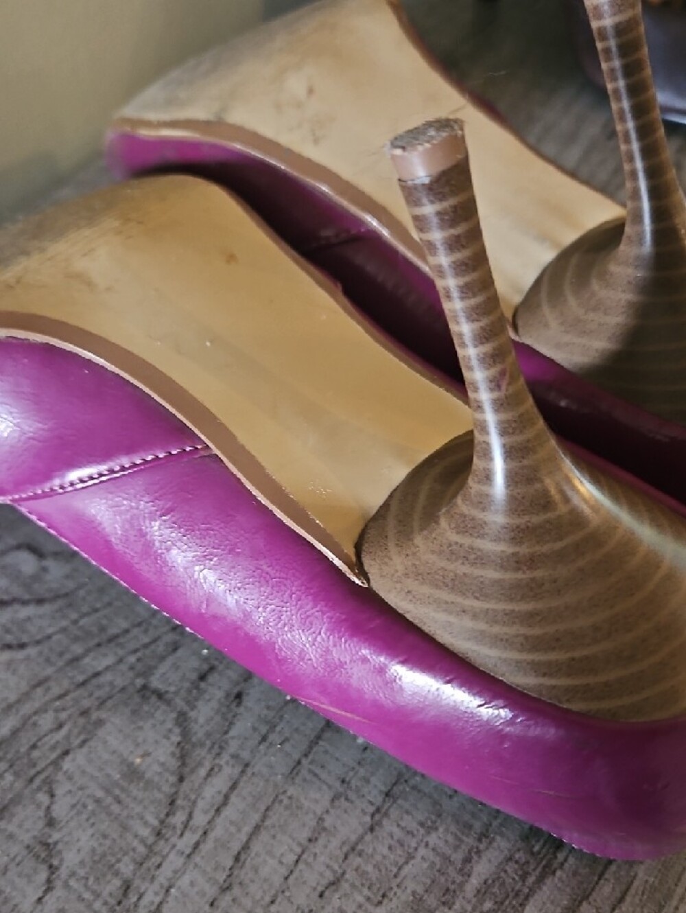 Call It Spring Magenta Pointed Toe Pumps - Picture 5 of 6